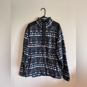 Alpine Men's Blue Patterned Sweater